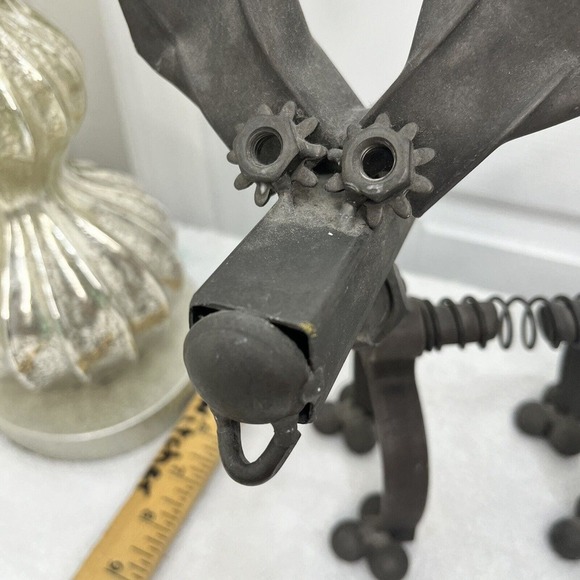 Chihuahua Dog  Metal Tool Parts Welding Nuts Bolts Sculpture Art Decor 11” Taco - Picture 6 of 15